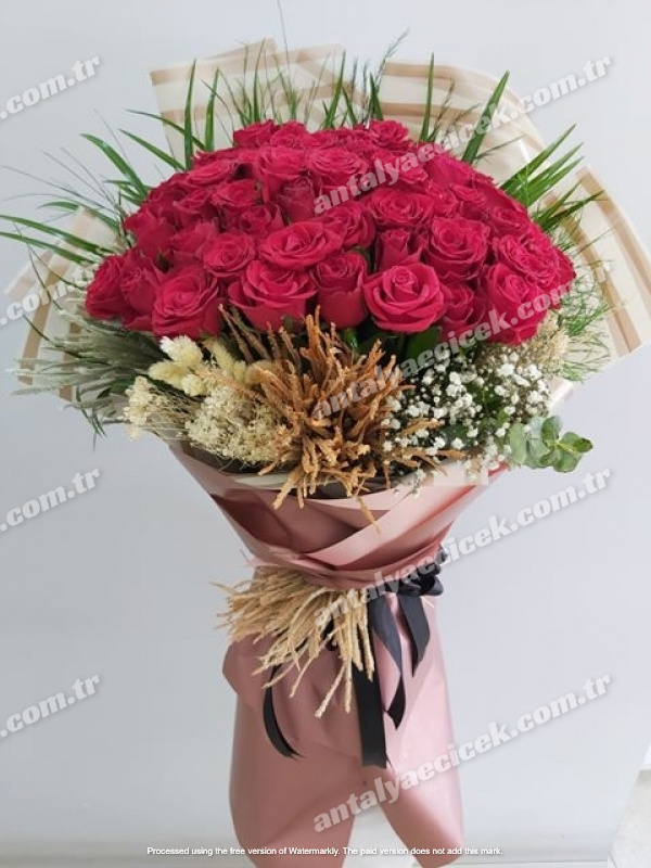 51 Gül İsteme Nişan Söz Çiçeği Buketi 