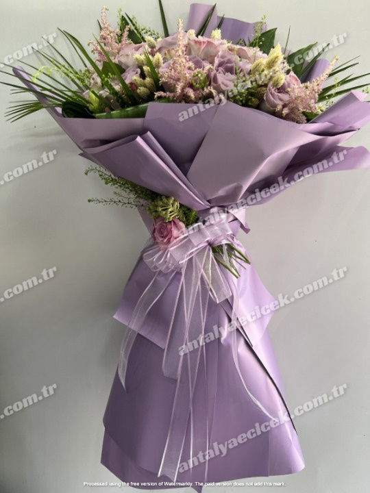 Deluxe Lila Gül Buketi