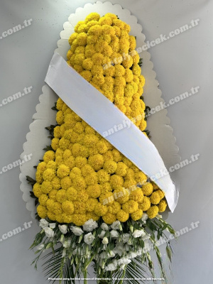 Sarı Beyaz Çelenk 